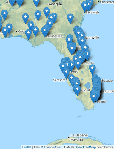 Florida no clustering